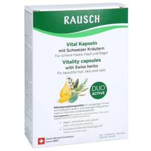 RAUSCH Vital Kapseln mit Schweizer Kräutern 30X2 St Kapseln Produktbild