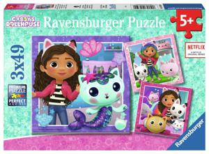 Ravensburger Gabby's Dollhouse Pussel (3x49-bitar) produkt bild