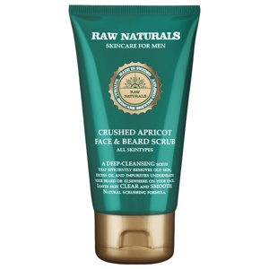 Raw Naturals Crushed Apricot Face & Beard Scrub produktbilde