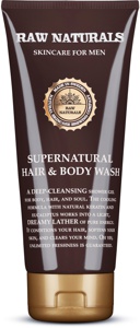 Raw Naturals by Recipe for Men 3 in 1 Supernatural Hair & Body Wash Shampoo 200 ml produktbillede