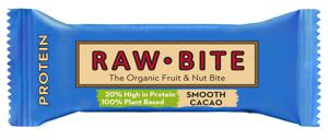 Raw Bite Frukt- & Nötbar Kakao Protein, 45 g produkt bild