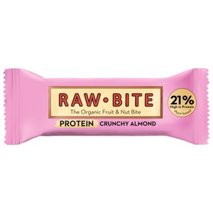 Rawbite Proteinbar Glutenfri Ø Crunchy Almond 45 g produktbillede