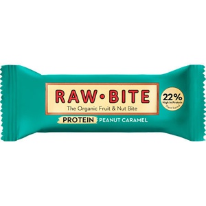 RawBite Proteinbar Peanut Caramel Ø produktbillede
