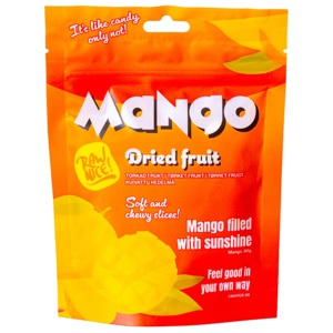 Rawnice Torkad Mango 80 g produkt bild