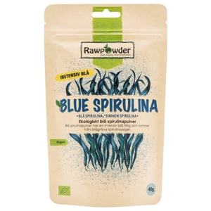 Rawpowder Blå Spirulina Pulver 40 g EKO produkt bild
