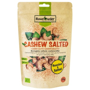 Rawpowder Cashewnötter Rostade/Saltade 350 g produkt bild