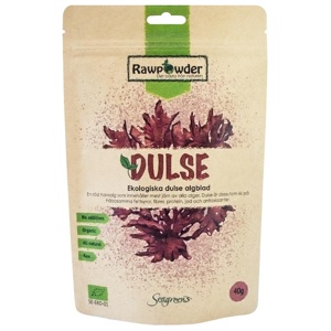 Rawpowder Dulse Alg Blad Eko, 40 g produkt bild
