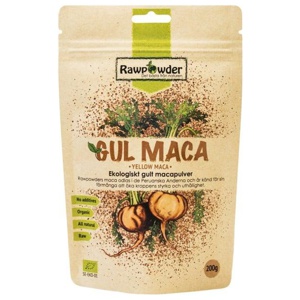 Rawpowder Gul Maca 200 g produkt bild