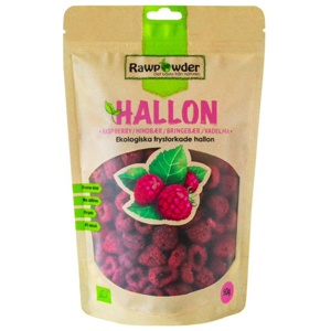 Rawpowder Frystorkade Hallon Eco, 50 g produkt bild