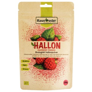 Ekologiskt Hallonpulver 100 g produkt bild