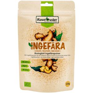 Rawpowder Ingefära Pulver, 125 g produkt bild
