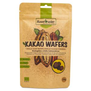 Rawpowder Kakao Wafers EKO 150 g produkt bild
