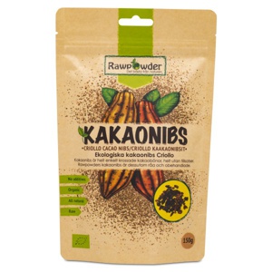 RawPowder Kakaonibs Criollo 150 g produktbillede