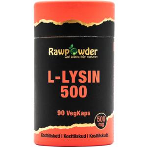 Rawpowder L-Lysin 500 mg 90 kapslar produkt bild