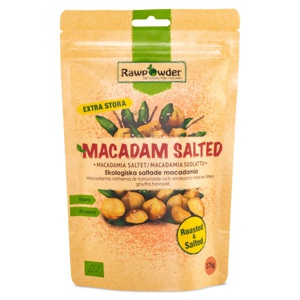 RawPowder Macadam Nødder Saltede/Tørristede 175 g produktbillede