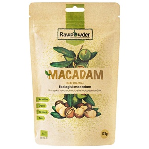 Rawpowder Macadam Nötter Saltade/Rostade, 175 g produkt bild