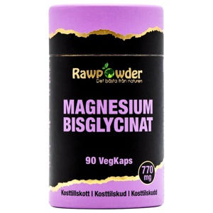 Rawpowder Magnesium Bisglycinat 770 mg 90 kapslar produkt bild