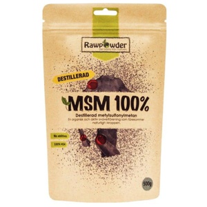 Rawpowder MSM destillerad 500 g produkt bild