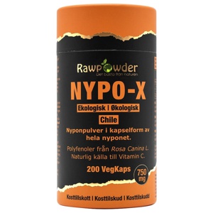 Rawpowder Nypo-X 750mg 200 vegetabiliska kapslar produkt bild