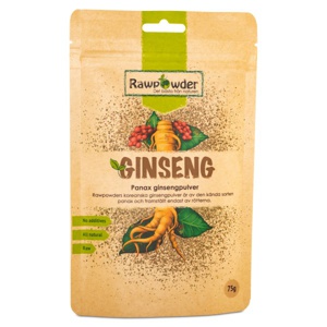 RawPowder Panax Ginseng 75 g produktbillede