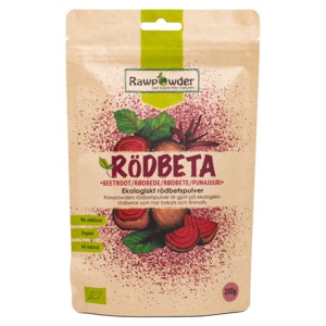 RawPowder Rødbedepulver 200 g produktbillede