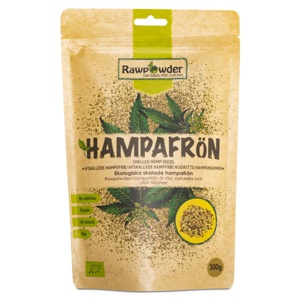 RawPowder Skrællede Hampefrø 300 g produktbillede
