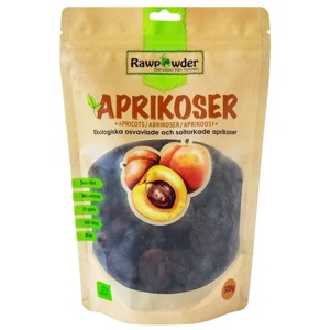 Rawpowder Soltorkade Aprikoser 300g EKO produkt bild