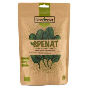 RawPowder Spinatpulver 200 g produktbillede