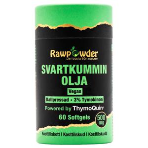 Rawpowder Svartkumminolja 500 mg 60 softgel produkt bild
