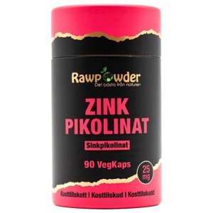 Rawpowder Zink Pikolinat 25mg 90 VegKaps produkt bild