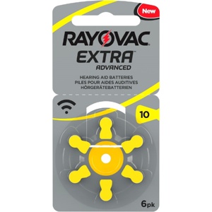 Rayovac Extra Advanced act 10 høreapparatbatteri 6 stk produktbilde