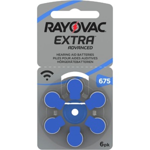 Rayovac Extra Advanced act 675 høreapparatbatteri 6 stk produktbilde