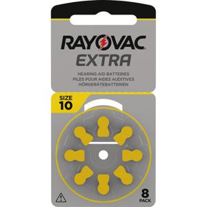 Rayovac Extra Hörapparatsbatterier 10 Gul 8st produkt bild