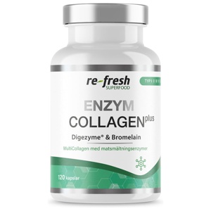 Re-fresh Superfood Enzym Collagen Plus 120 kapslar produkt bild