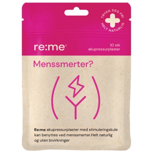 Re:me Menssmerter Akupressurplaster, 10 stk. produktbilde