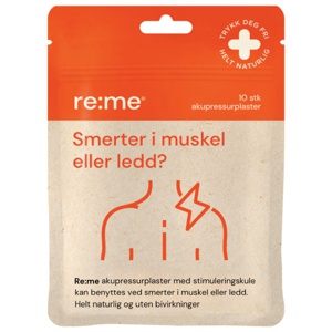 Re:me Smerter i muskel eller ledd Akupressurplaster, 10 stk. produktbilde