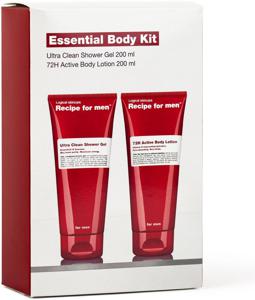 Recipe for men Essential Body Kit Kroppsvårds-kit 200+200 ml produkt bild
