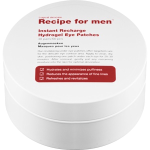 Recipe for men Instant Recharge Hydrogel Eye Patches 85 g produktbillede