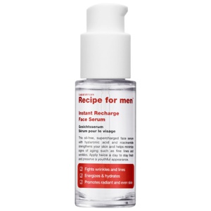 Recipe for men instant Recharge Face Serum Produktbild