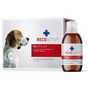 RECOACTIV Herz für Hunde, mit Taurin & L-Carnitin, 3 x 90ml Produktbild