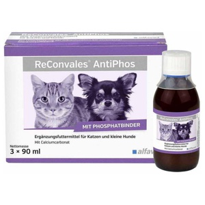 ReConvales AntiPhos flüssig für Hunde und Katzen 3X90 ml Flüssigkeit Produktbild