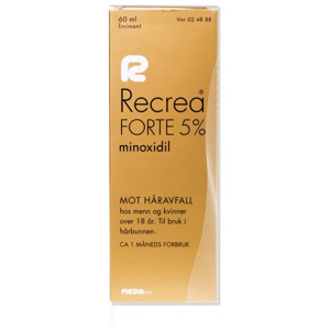 Recrea Forte 5 % liniment, 60 ml produktbilde