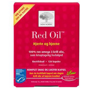 Red Oil Omega 3 Krill Olie - 120 kaps. produktbillede