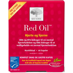Red Oil omega-3 krill olie - 60 kapsler produktbillede
