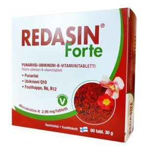 Redasin Forte Südametabletid punase riisiga tbl N60 toote pilt
