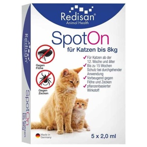 REDISAN Spot-on gegen Zecken+Flöhe f.Katze bis 8kg Produktbild
