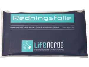 Redningsfolie 220 x 160 cm 1 stk produktbilde