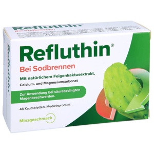 Refluthin bei Sodbrennen Kautabletten Minze Produktbild