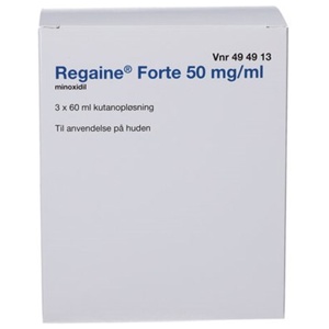 Regaine Forte 2care4 50 mg/ml 5% - 3x60 ml. produktbillede