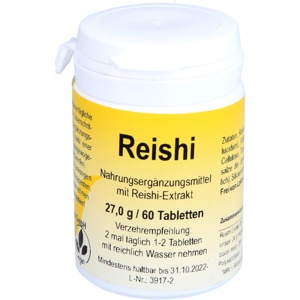 Reishi Tabletten, 60 St Tabletten Produktbild